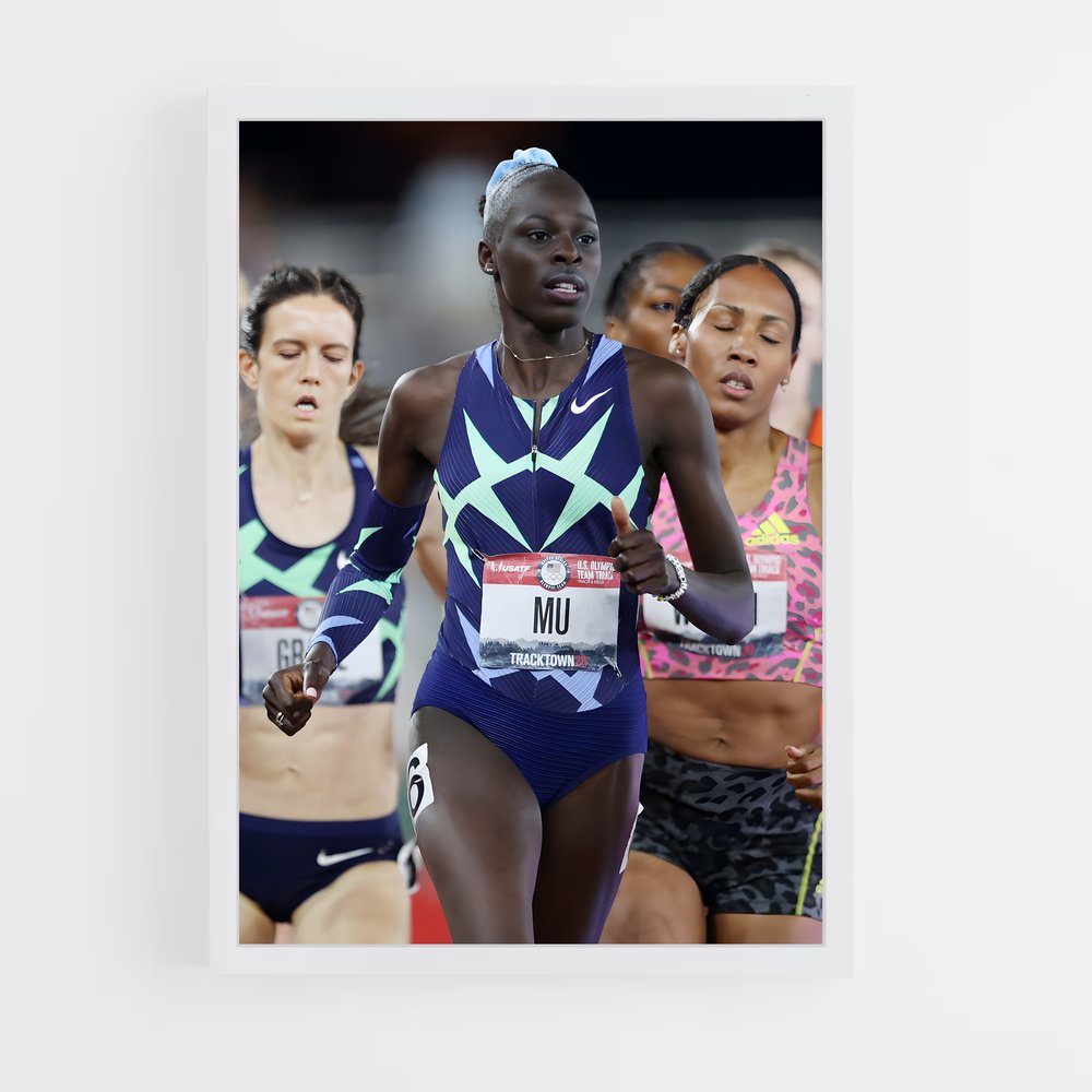 Poster Athing Détermination – affiche Athlétisme (vue 3)